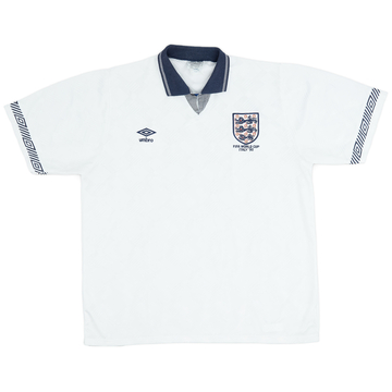 1990-92 England Home Shirt - 7/10 - (XL)