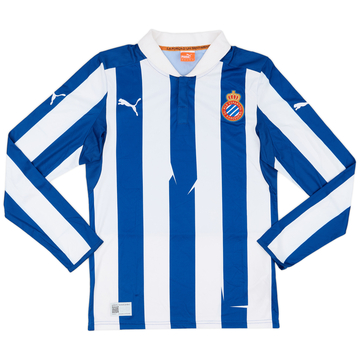 2012-13 Espanyol Home L/S Shirt - 9/10 - (S)
