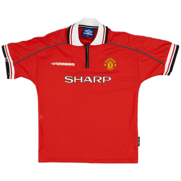 1998-00 Manchester United Home Shirt - 6/10 - (L.Boys)