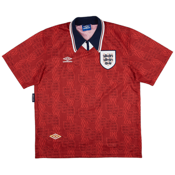 1993-95 England Away Shirt - 7/10 - (XL)