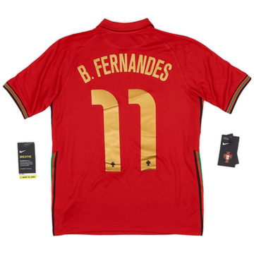 2020-21 Portugal Home Shirt B.Fernandes #11 (XL.Boys)