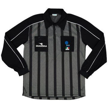 1999-00 Italy FIGC Diadora Referee L/S Shirt - 7/10 - (XL)