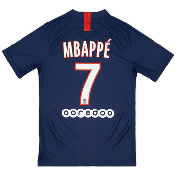 2019-20 Paris Saint-Germain Home Shirt Mbappe #7 - 8/10 - (S)