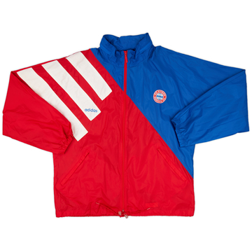 1993-95 Bayern Múnich adidas Chamarra de Lluvia con Capucha - 7/10 - (XL)