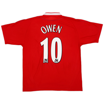 2002-04 Liverpool Home Shirt Owen #10 - 6/10 - (L)