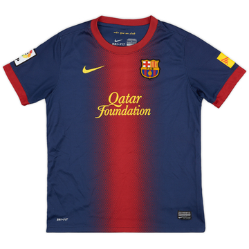 2012-13 Barcelona Home Shirt - 7/10 - (L.Boys)