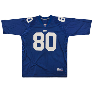 2002-04 New York Giants Shockey #80 Reebok On Field Jersey (Home) XXL
