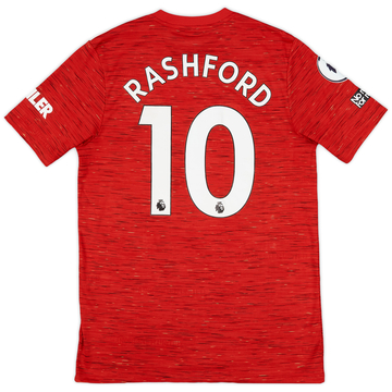 2020-21 Manchester United Home Shirt Rashford #10 - 10/10 - (M)