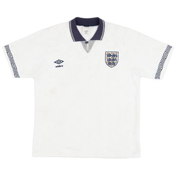 1990-92 England Home Shirt - 7/10 - (L)