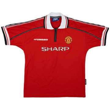1998-00 Manchester United Home Shirt - 8/10 - (L.Boys)