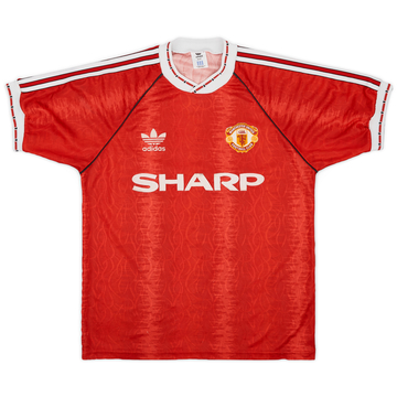 1990-92 Manchester United Home Shirt - 6/10 - (M)