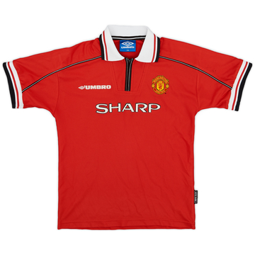 1998-00 Manchester United Home Shirt - 7/10 - (L.Boys)