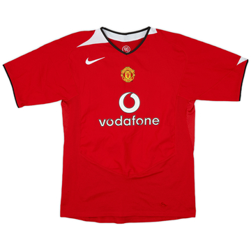 2004-06 Manchester United Home Shirt - 5/10 - (XL.Boys)