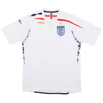 2007-09 England Home Shirt - 6/10 - (L.Boys)