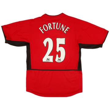 2002-04 Manchester United Home Shirt Fortune #25 - 5/10 - (M)