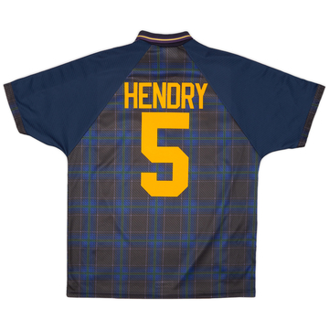 1994-96 Scotland Home Shirt Hendry #5 - 8/10 - (XL)