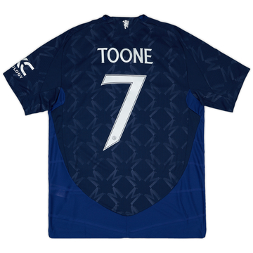 2024-25 Manchester United Women's Authentic Away Shirt Toone #7 (Unisex fit)