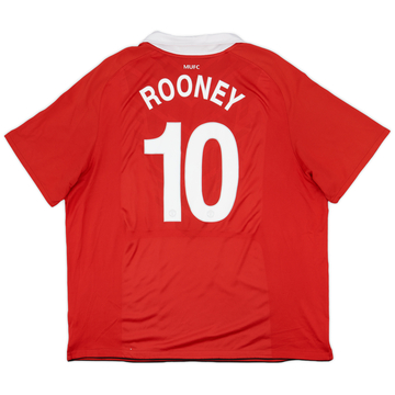 2010-11 Manchester United Home Shirt Rooney #10 - 7/10 - (3XL)