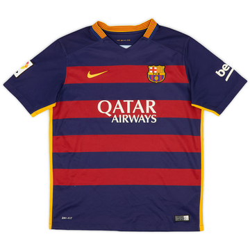 2015-16 Barcelona Home Shirt - 7/10 - (XL.Boys)