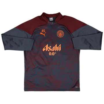 2023-24 Manchester City Staff Issue 1/4 Zip Training Fleece Top # - 3/10 - (L)