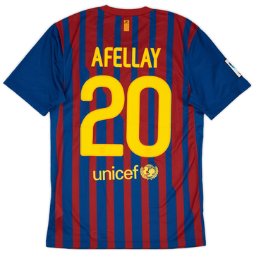 2011-12 Barcelona Home Shirt Afellay #20 - 9/10 - (S)