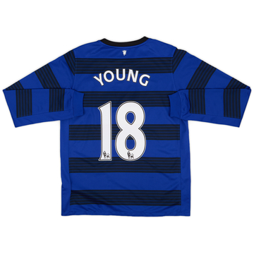 2011-13 Manchester United Away L/S Shirt Young #18 - 8/10 - (XL.Boys)