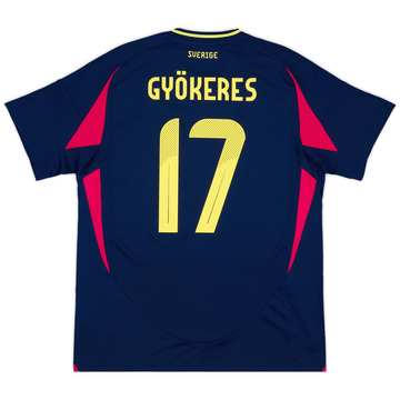 2024-25 Sweden Away Shirt Gyokeres #17