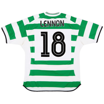 2001-03 Celtic Home Shirt Lennon #18 - 9/10 - (L)