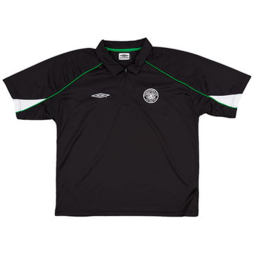 2004-05 Celtic Umbro 1/4 Zip Polo Shirt - 8/10 - (L)