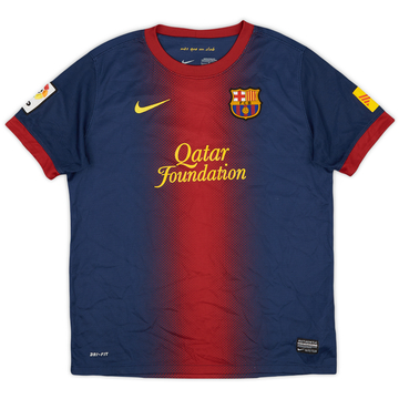 2012-13 Barcelona Home Shirt - 8/10 - (L.Boys)