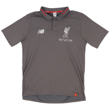 2018-19 Liverpool New Balance Polo Shirt - 8/10 - (S)