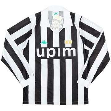 1989-90 Juventus Basic Home L/S Shirt (S)