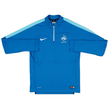 2015-16 France Nike 1/4 Zip Drill Top - 9/10 - (M)