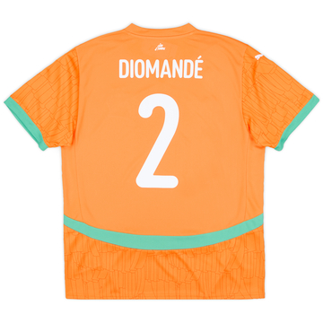 2024-25 Ivory Coast Home Shirt Diomande #2