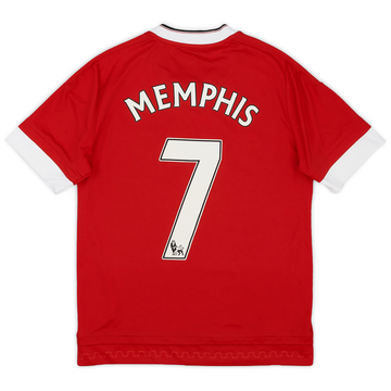 2015-16 Manchester United Home Shirt Memphis #7 - 8/10 - (L.Boys)