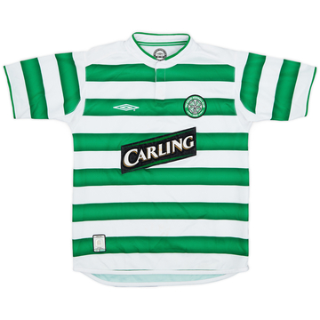 2003-04 Celtic Home Shirt - 6/10 - (M.Boys)