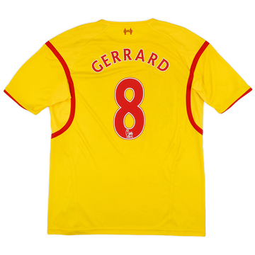 2014-15 Liverpool Away Shirt Gerrard #8 - 7/10 - (XL)