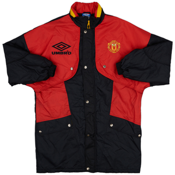 1994-95 Manchester United Umbro Padded Bench Coat - 9/10 - (XL)