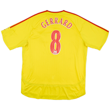2006-07 Liverpool Away Shirt Gerrard #8 - 6/10 - (XL)