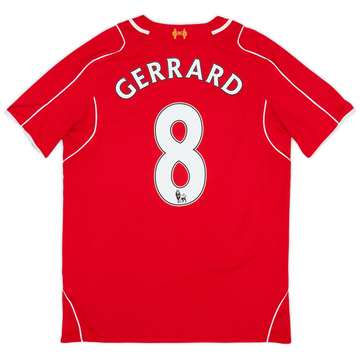 2014-15 Liverpool Home Shirt Gerrard #8 - 6/10 - (S)