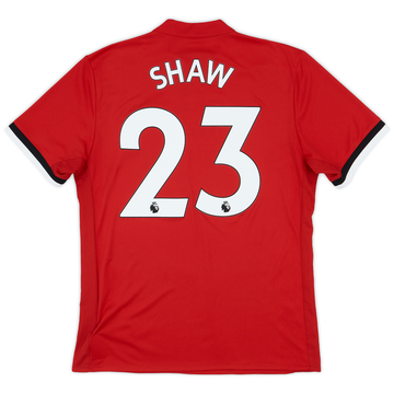2017-18 Manchester United Home Shirt Shaw #23 - 9/10 - (M)