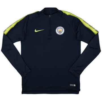 2018-19 Manchester City Nike 1/4 Zip Training Top - 8/10 - (S)