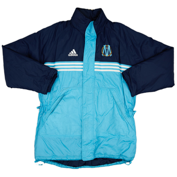 1999-00 Olympique Marseille adidas Bench Coat - 5/10 - (L/XL)