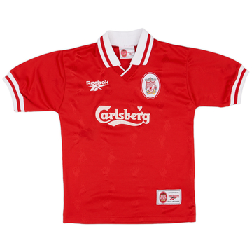 1996-98 Liverpool Home Shirt - 8/10 - (M.Boys)