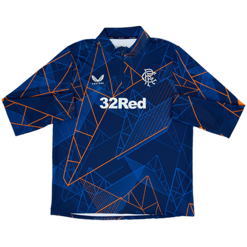 2024-25 Rangers Castore 1/4 Zip Pre-Match Training Top
