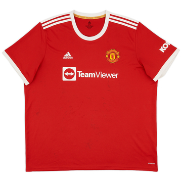 2021-22 Manchester United Home Shirt - 5/10 - (3XL)