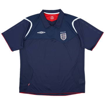 2005-06 England Umbro 1/4 Zip Polo Shirt - 10/10 - (XL)