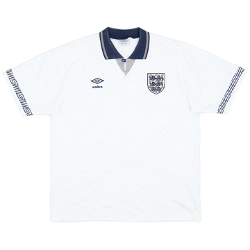1990-92 England Home Shirt - 9/10 - (L)