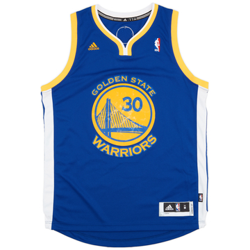 2010-14 Golden State Warriors Curry #30 adidas Swingman Away Jersey - 6/10 - (M)
