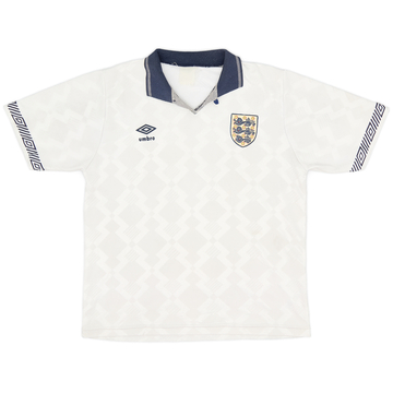 1990-92 England Home Shirt - 7/10 - (L)